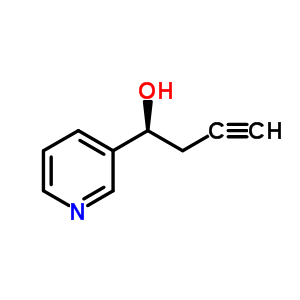 (1R)-1-(3-吡啶基)-3-丁炔-1-醇結(jié)構(gòu)式_517907-62-9結(jié)構(gòu)式
