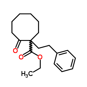 2-乙氧甲酰-2-(beta-苯基乙基)環(huán)辛酮結(jié)構(gòu)式_52186-03-5結(jié)構(gòu)式