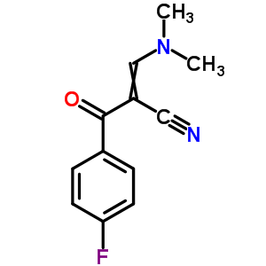 2-(4-氟苯甲?；?-3-二甲基氨基丙烯腈結構式_52200-15-4結構式