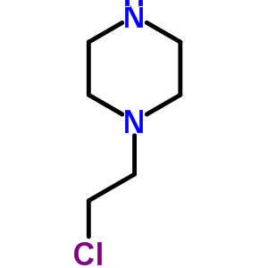 1-(2-氯乙基)哌嗪結(jié)構(gòu)式_53502-60-6結(jié)構(gòu)式