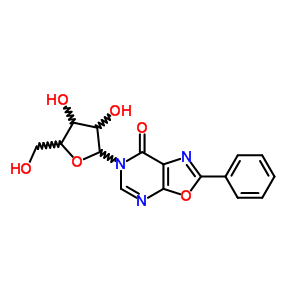 2-苯基-6-b-D-呋核亞硝脲-噁唑并[5,4-d]嘧啶-7(6H)-酮結構式_53641-68-2結構式