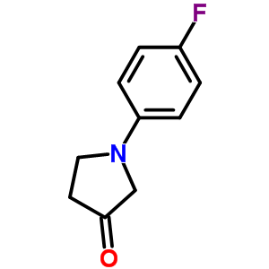 1-(4-氟苯)吡咯烷-3-酮結(jié)構(gòu)式_536742-69-5結(jié)構(gòu)式