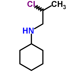 N-(2-氯丙基)環(huán)己胺鹽酸鹽結(jié)構(gòu)式_5445-92-1結(jié)構(gòu)式