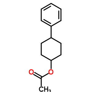 4-苯基環(huán)己醇 1-乙酸酯結(jié)構(gòu)式_5445-95-4結(jié)構(gòu)式
