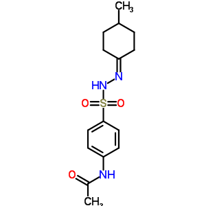 Benzenesulfonic acid,4-(acetylamino)-, 2-(4-methylcyclohexylidene)hydrazideStructure,5448-87-3Structure Benzenesulfonic acid,4-(acetylamino)-, 2-(4-methylcyclohexylidene)hydrazide Structure,5448-87-3Structure