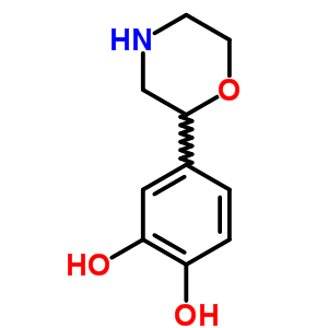 4-(嗎啉-2-基)苯-1,2-二醇結構式_54826-84-5結構式