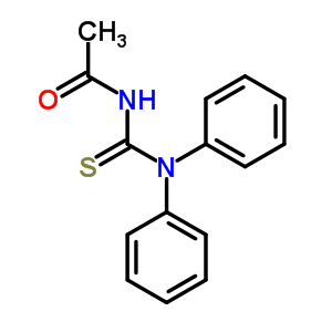 N-[二苯基氨基(硫代羰基)]乙酰胺結(jié)構式_55040-91-0結(jié)構式