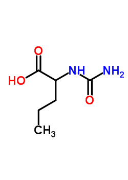 N-(氨基羰基)-正纈氨酸結(jié)構(gòu)式_55512-99-7結(jié)構(gòu)式