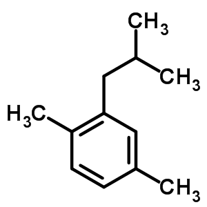1-異-丁基-2,5-二甲基苯結(jié)構(gòu)式_55669-88-0結(jié)構(gòu)式