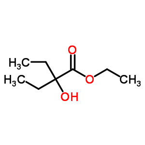 2-乙基-2-羥基丁酸乙酯結(jié)構(gòu)式_5582-86-5結(jié)構(gòu)式