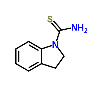 吲哚啉-1-硫代甲酰胺結(jié)構(gòu)式_56632-37-2結(jié)構(gòu)式