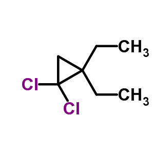 1,1-二氯-2,2-二乙基-環(huán)丙烷結(jié)構(gòu)式_5685-45-0結(jié)構(gòu)式
