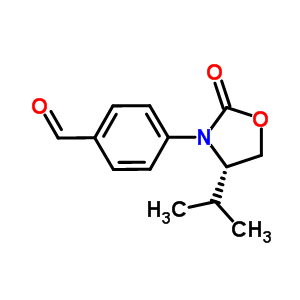 (S)-4-(4-異丙基-2-氧代噁唑啉-3-基)苯甲醛結構式_572923-00-3結構式