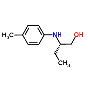 (S)-2-對(duì)甲苯氨基-1-丁醇結(jié)構(gòu)式_572923-27-4結(jié)構(gòu)式