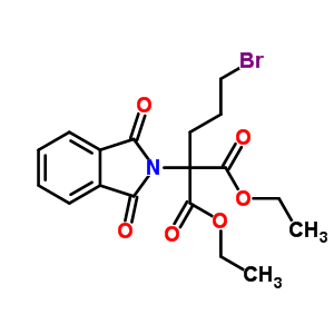 2-(3-溴丙基)-2-(1,3-二氫-1,3-二氧代-2H-異吲哚-2-基)-丙二酸 1,3-二乙酯結構式_57616-02-1結構式