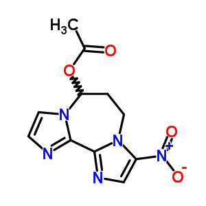 6-乙?；趸?3-硝基-6,7-二氫-5H-二咪唑并[1,2-a:2,1-c][1,4]二氮雜卓結(jié)構(gòu)式_57831-77-3結(jié)構(gòu)式