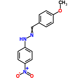 對茴香醛 (4-硝基苯基)腙結(jié)構(gòu)式_5880-63-7結(jié)構(gòu)式