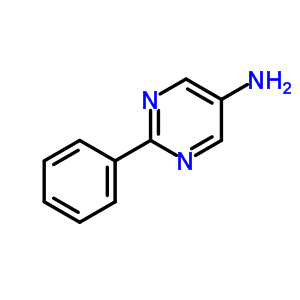 2-苯基嘧啶-5-胺結(jié)構(gòu)式_59808-52-5結(jié)構(gòu)式