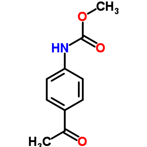 N-(4-乙?；交?-氨基甲酸甲酯結(jié)構(gòu)式_60677-43-2結(jié)構(gòu)式