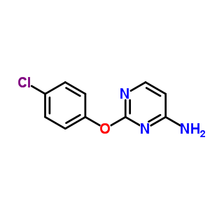 4-Pyrimidinamine,2-(4-chlorophenoxy)-Structure,60722-64-7Structure 4-Pyrimidinamine,2-(4-chlorophenoxy)- Structure,60722-64-7Structure