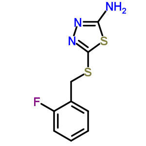 5-(2-氟-芐基磺?；?-[1,3,4]噻二唑-2-胺結(jié)構(gòu)式_6080-36-0結(jié)構(gòu)式
