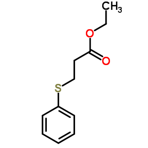 3-(苯基硫代)丙酸乙酯結構式_60805-64-3結構式