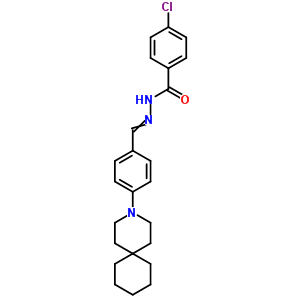N-[[4-(3-氮雜螺[5.5]-3-十一基)苯基]亞甲基氨基]-4-氯-苯甲酰胺結(jié)構(gòu)式_60948-28-9結(jié)構(gòu)式