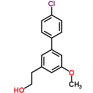 4-氯-3-(2-羥基乙基)-5-甲氧基聯(lián)苯結構式_61888-67-3結構式