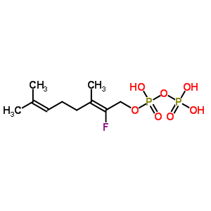 2-氟香葉基焦磷酸酯結(jié)構(gòu)式_62163-14-8結(jié)構(gòu)式