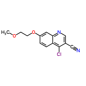 4-氯-7-(2-甲氧基乙氧基)-3-喹啉甲腈結構式_622369-73-7結構式