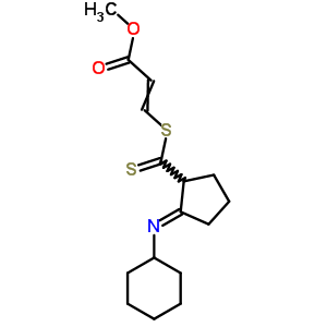 3-(2-環(huán)己基亞氨基環(huán)戊烷羰基硫代)磺酰基-2-丙酸甲酯結(jié)構(gòu)式_63018-06-4結(jié)構(gòu)式