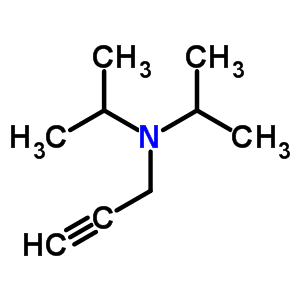 N,N-二異丙基-2-丙炔-1-胺結(jié)構(gòu)式_6323-87-1結(jié)構(gòu)式