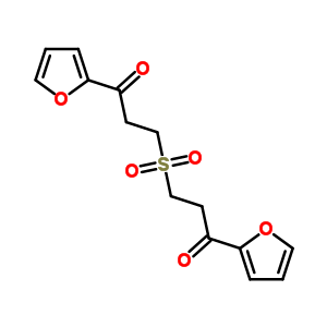 1-(2-呋喃基)-3-[3-(2-呋喃基)-3-氧代-丙基]磺?；?丙烷-1-酮結(jié)構(gòu)式_63261-21-2結(jié)構(gòu)式