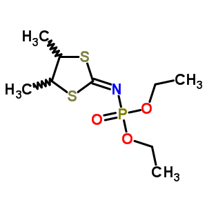 N-(4,5-二甲基-1,3-二噻戊環(huán)-2-亞基)膦酰胺酸 O,O-二乙酯結(jié)構(gòu)式_63907-30-2結(jié)構(gòu)式