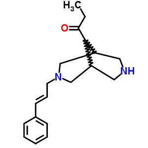 1-[3-(3-苯基-2-丙烯基)-3,9-二氮雜雙環(huán)[3.3.1]壬烷-9-基]-1-丙酮結(jié)構(gòu)式_63978-05-2結(jié)構(gòu)式