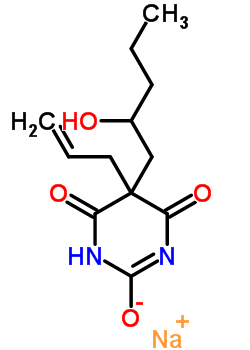 5-烯丙基-5-(2-戊烯-1-基)-2-鈉氧基-4,6(1H,5H)-嘧啶二酮結(jié)構(gòu)式_64082-42-4結(jié)構(gòu)式