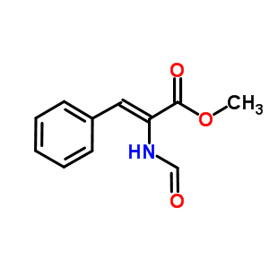 (Z)-2-甲酰基氨基-3-苯丙烯酸甲酯結(jié)構(gòu)式_64765-90-8結(jié)構(gòu)式