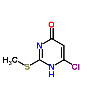 4-氯-6-羥基-2-(甲基硫代)嘧啶結(jié)構(gòu)式_6632-63-9結(jié)構(gòu)式
