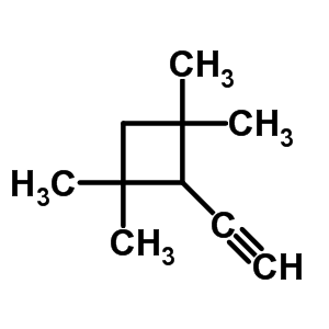 (9ci)-2-乙炔-1,1,3,3-四甲基-環(huán)丁烷結(jié)構(gòu)式_66438-89-9結(jié)構(gòu)式