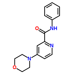 4-(4-嗎啉)-N-苯基-2-吡啶羧酰胺結(jié)構(gòu)式_66933-49-1結(jié)構(gòu)式