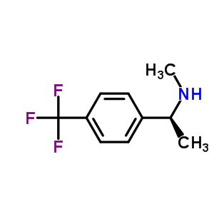 (S)-n-甲基-1-[4-(三氟甲基)苯基]乙胺結構式_672906-71-7結構式