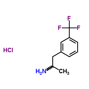 去甲芬氟拉明鹽酸鹽結構式_673-18-7結構式