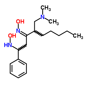 N-[(3Z)-4-(二甲基氨基甲基)-3-羥基亞氨基-1-苯基-壬基]羥胺結(jié)構(gòu)式_69361-82-6結(jié)構(gòu)式