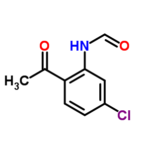 Formamide,n-(2-acetyl-5-chlorophenyl)-Structure,6938-28-9Structure Formamide,n-(2-acetyl-5-chlorophenyl)- Structure,6938-28-9Structure