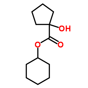 1-羥基環(huán)戊烷-1-羧酸環(huán)己酯結(jié)構(gòu)式_6946-43-6結(jié)構(gòu)式