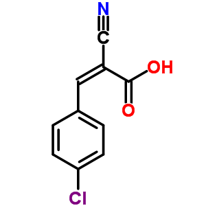 p-氯-.alpha.-氰基肉桂酸結(jié)構(gòu)式_69727-07-7結(jié)構(gòu)式