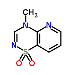 4-甲基吡啶并(2,3-e)-1,2,4-噻二嗪 1,1-二氧化物結(jié)構(gòu)式_70661-84-6結(jié)構(gòu)式