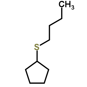 (丁基硫代)-環(huán)戊烷結(jié)構(gòu)式_7133-16-6結(jié)構(gòu)式