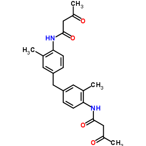 N-[2-甲基-4-[[3-甲基-4-(3-氧代丁?；被?苯基]甲基]苯基]-3-氧代-丁酰胺結(jié)構(gòu)式_71655-97-5結(jié)構(gòu)式
