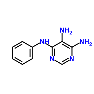 N4-苯基嘧啶-4,5,6-三胺結構式_71759-22-3結構式